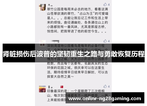 肾脏损伤后波普的坚韧重生之路与勇敢恢复历程