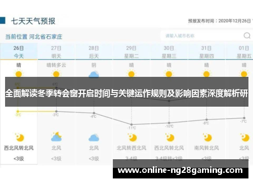 全面解读冬季转会窗开启时间与关键运作规则及影响因素深度解析研
